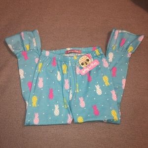 NWT Jelly the Pug Pineapple Ruffle Pants
